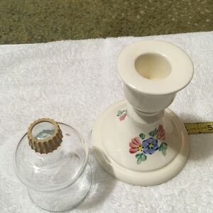 3 piece votive and tea light candle globe with base